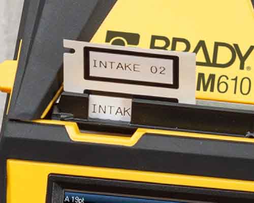 Vers geprinte labels die uit de M610 komen. 