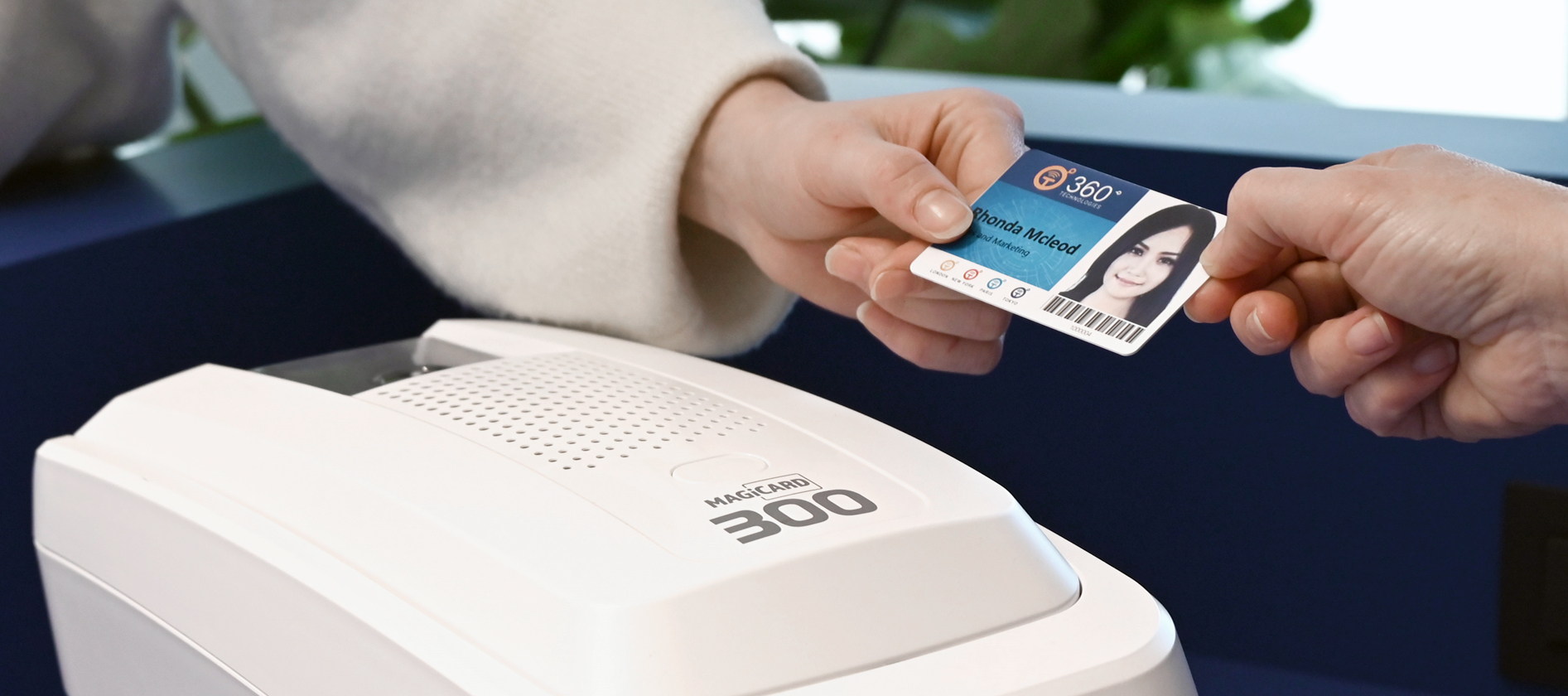 Magicard-printer met kaart
